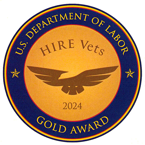 2024 Gold Hire Vets Medallion Award