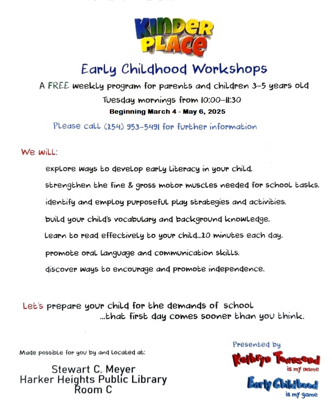 Early Childhood Workshops Spring 2025 Edited