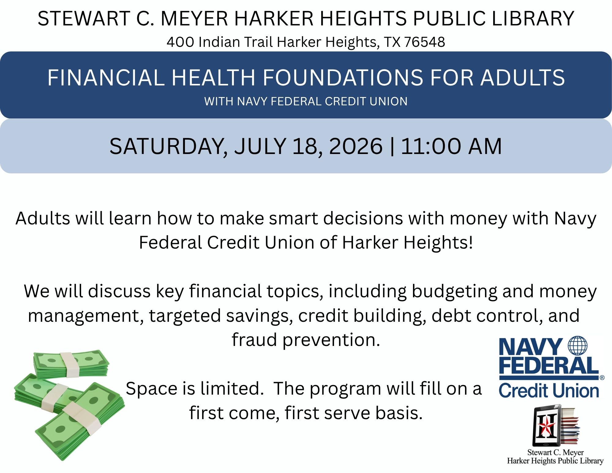 FINANCIAL HEALTH FOUNDATIONS FOR ADULTS WITH NAVY FEDERAL CREDIT UNION