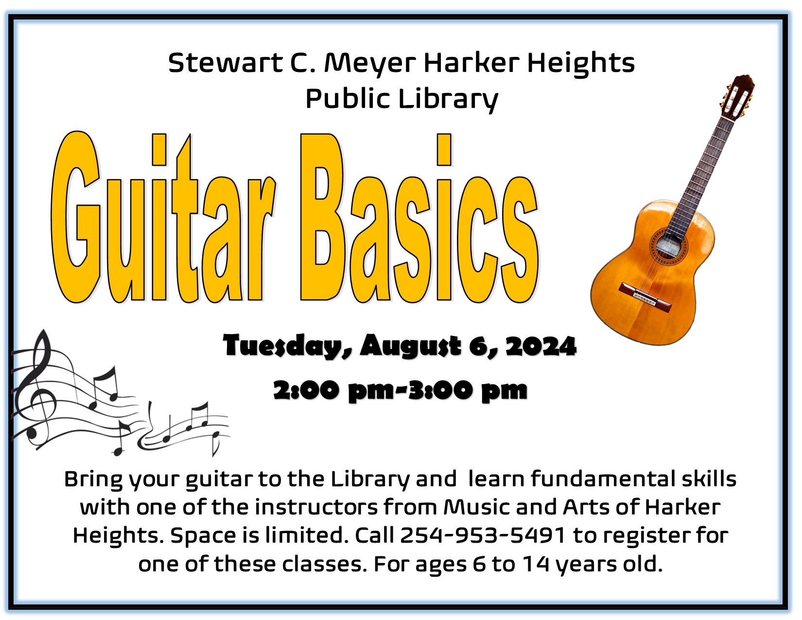 Guitar Basics Summer 2024 August