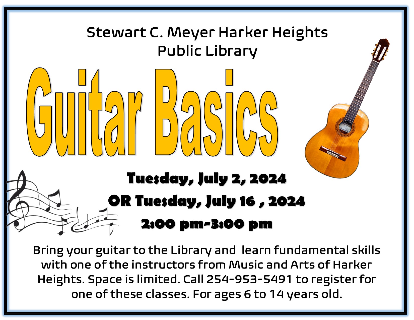 Guitar Basics Summer 2024 July