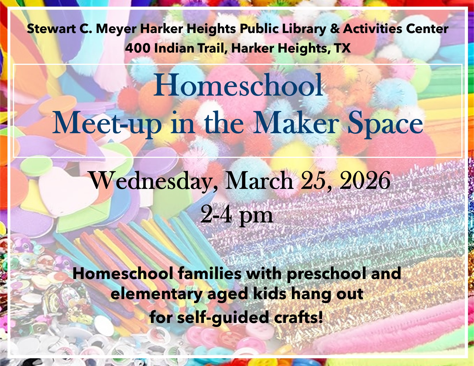 Homeschool Meet March 2026