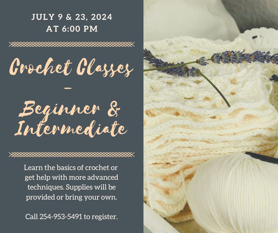 July Crochet Classes