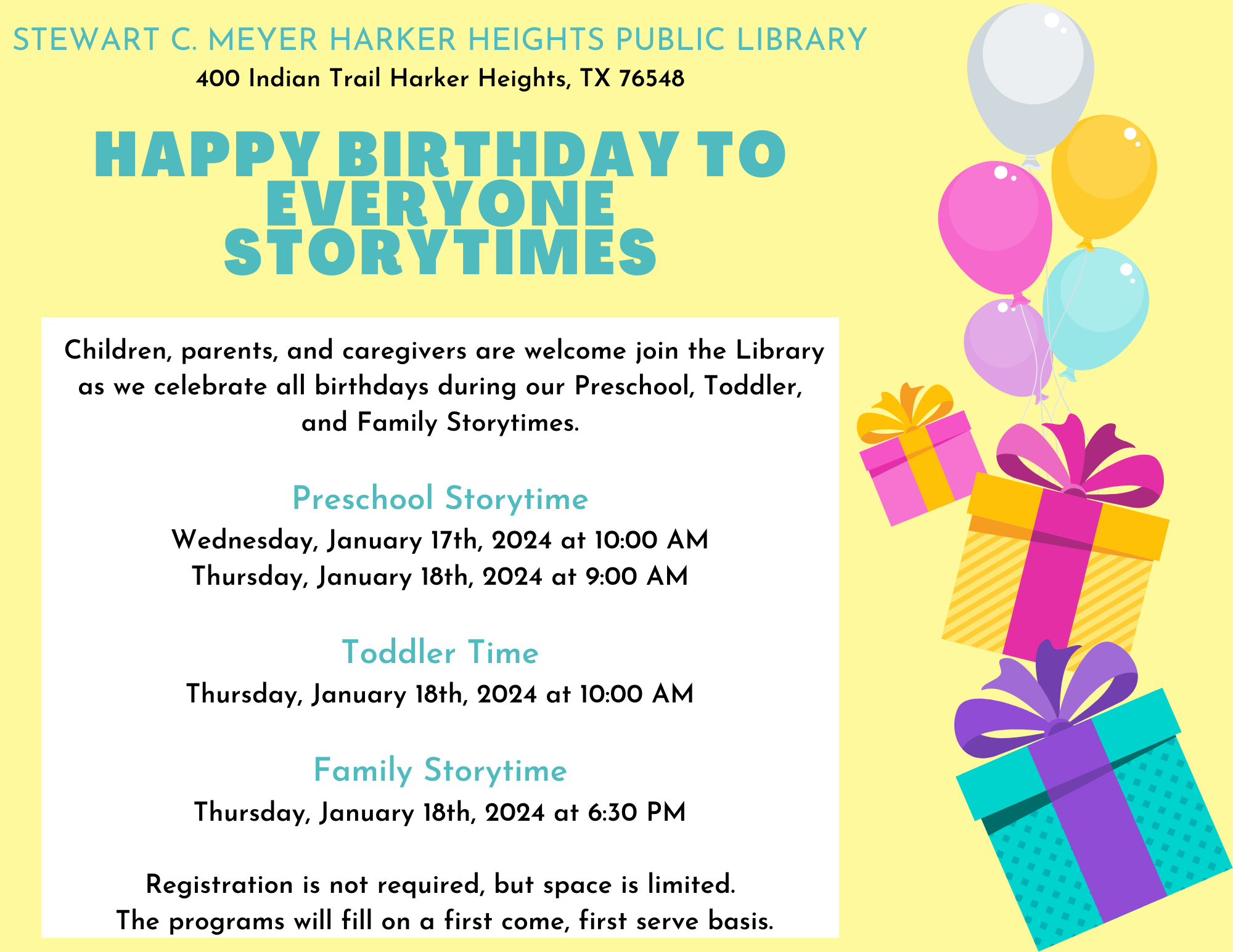 01.18.24 Birthday Storytime