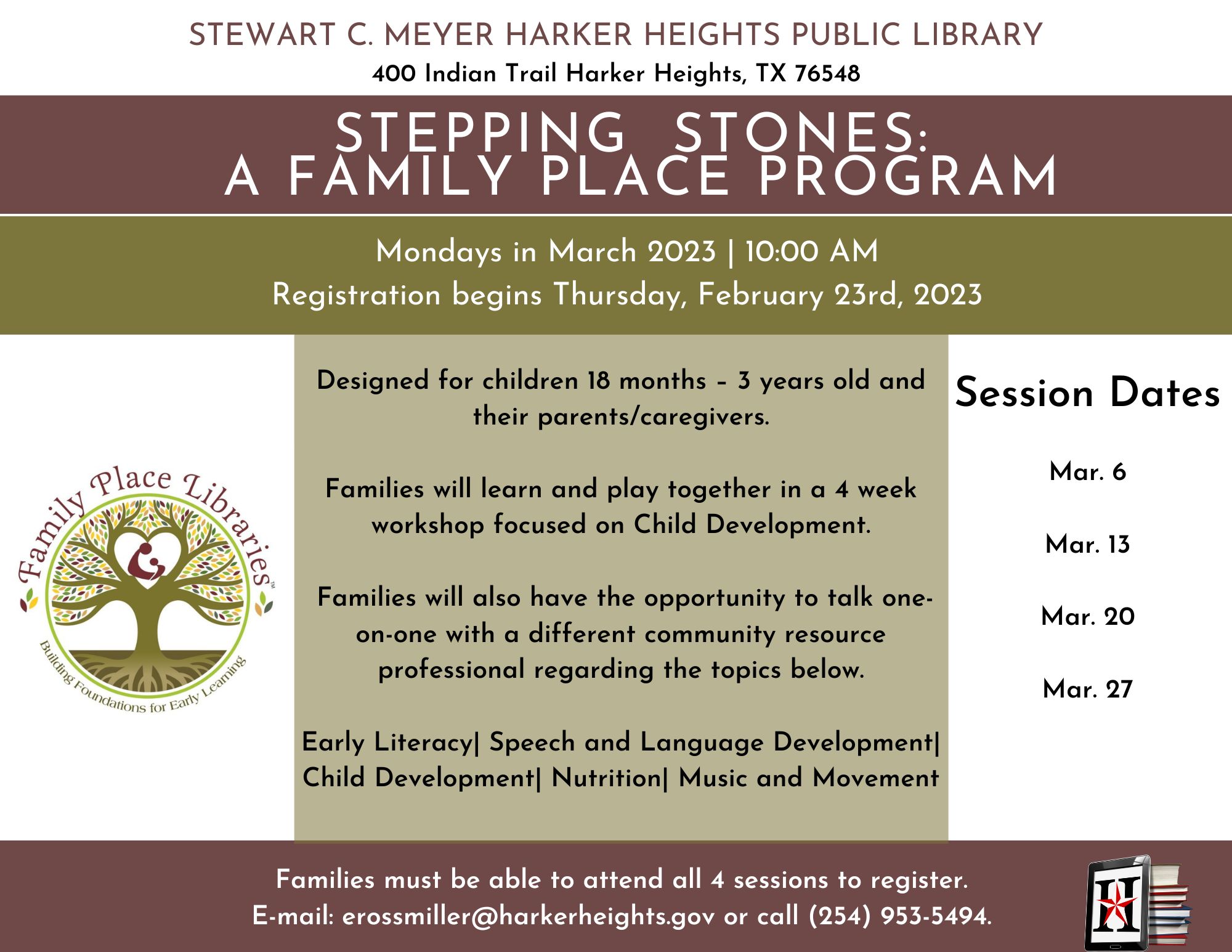 Stepping Stones Spring 2023 Flyer