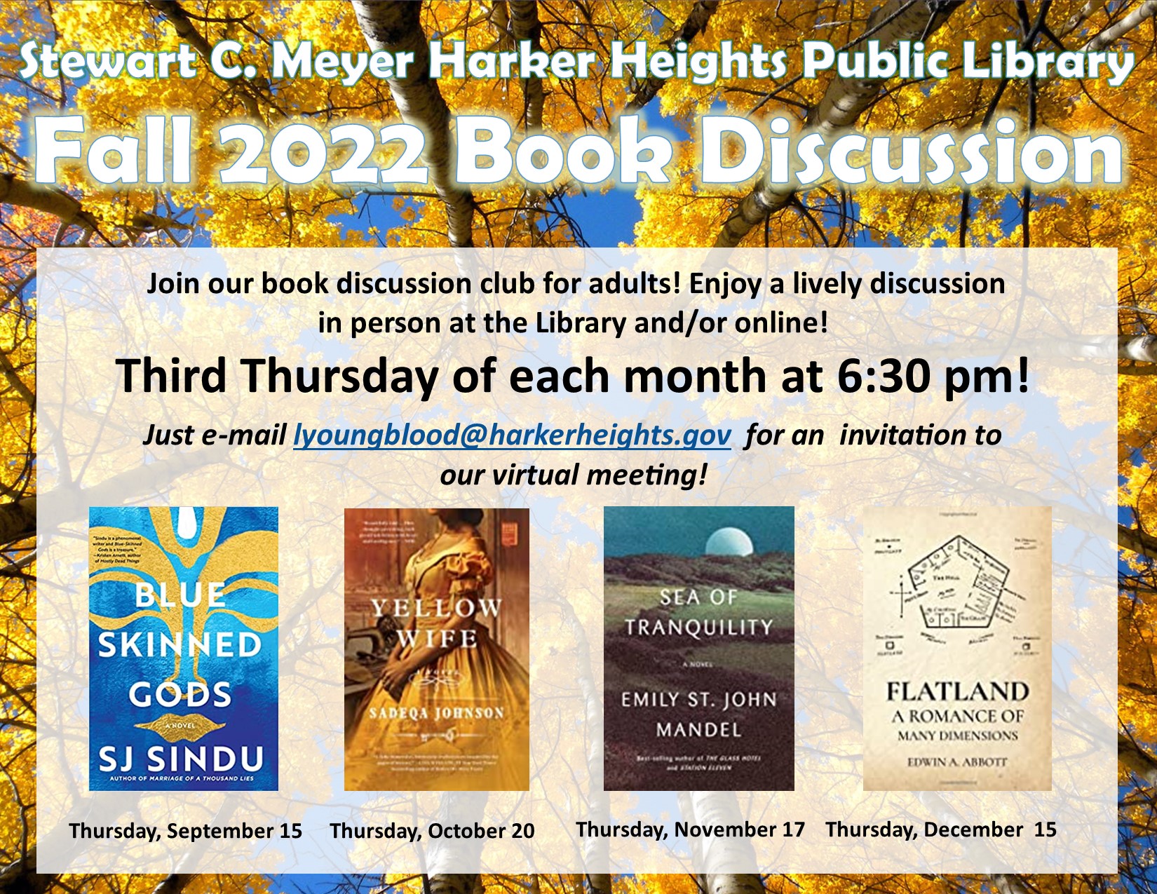 book discussion club fall 2022