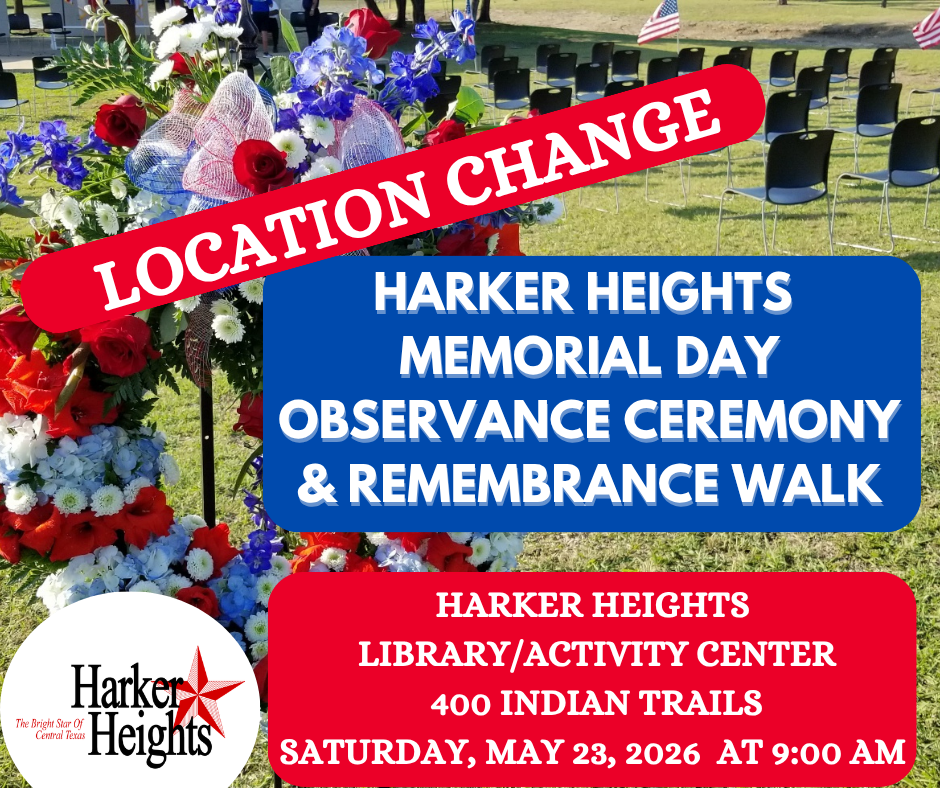Location Change Memorial Day