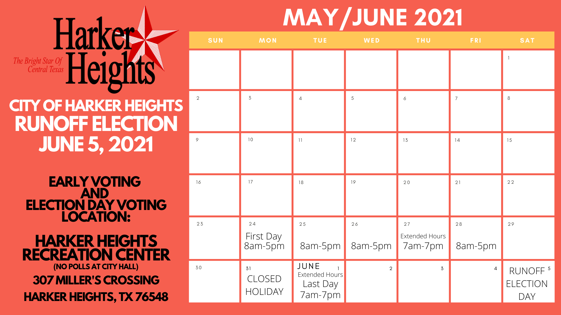 Runoff Calendar
