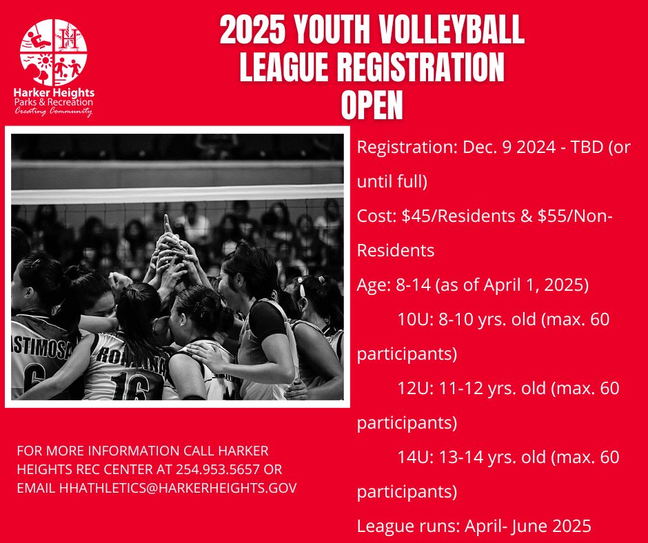 2025 Youth Volleyball Registration