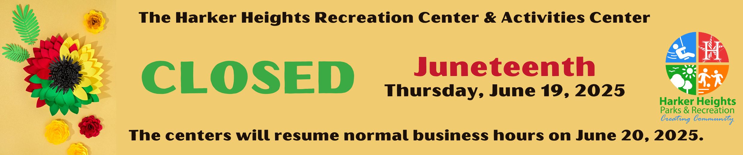 Juneteenth Closure 2025