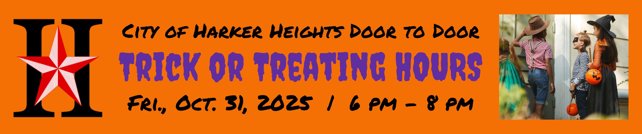 Door to Door Trick or Treating Oct. 2025