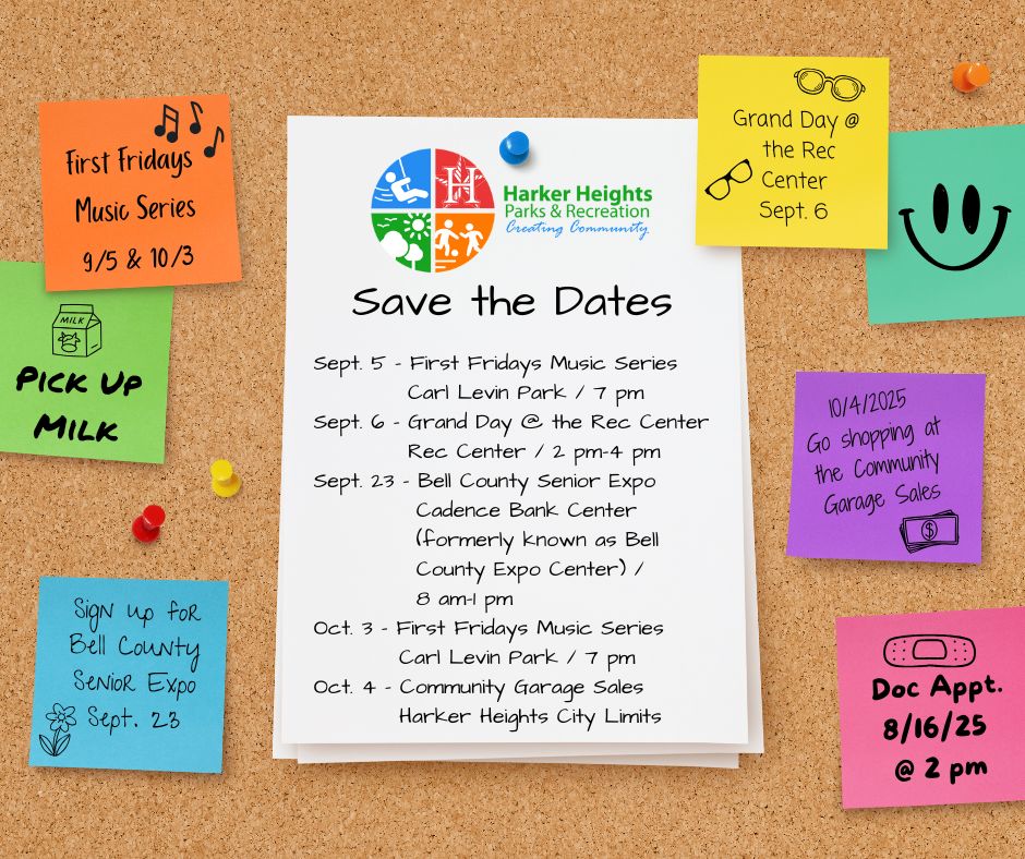 Save the Dates Sept 2025