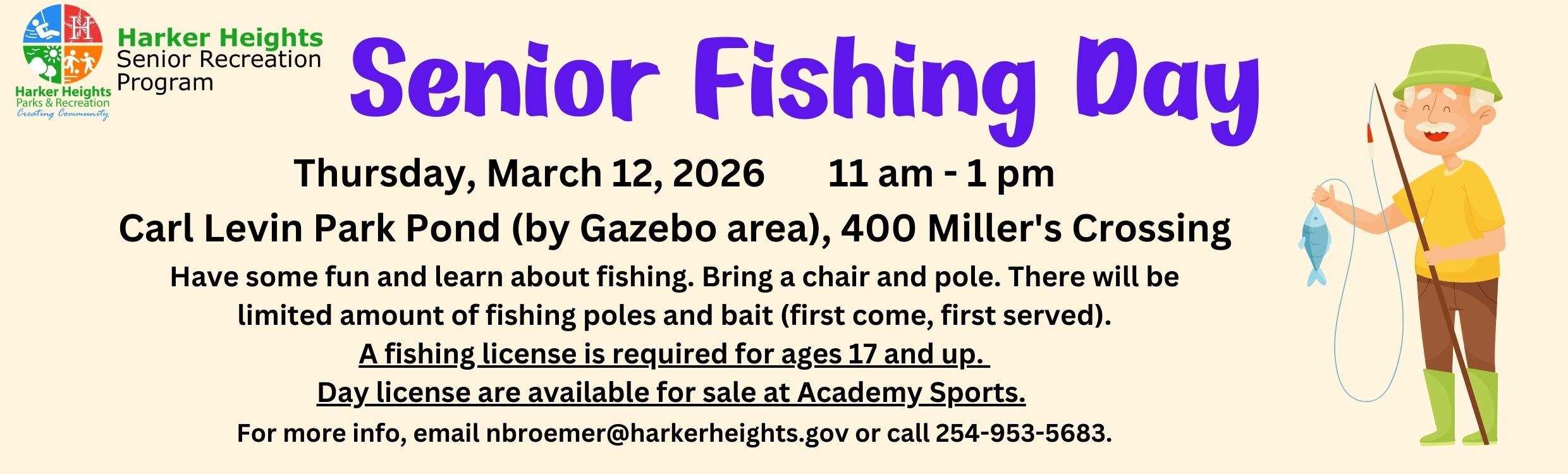 Senior Fishing Day March 2026