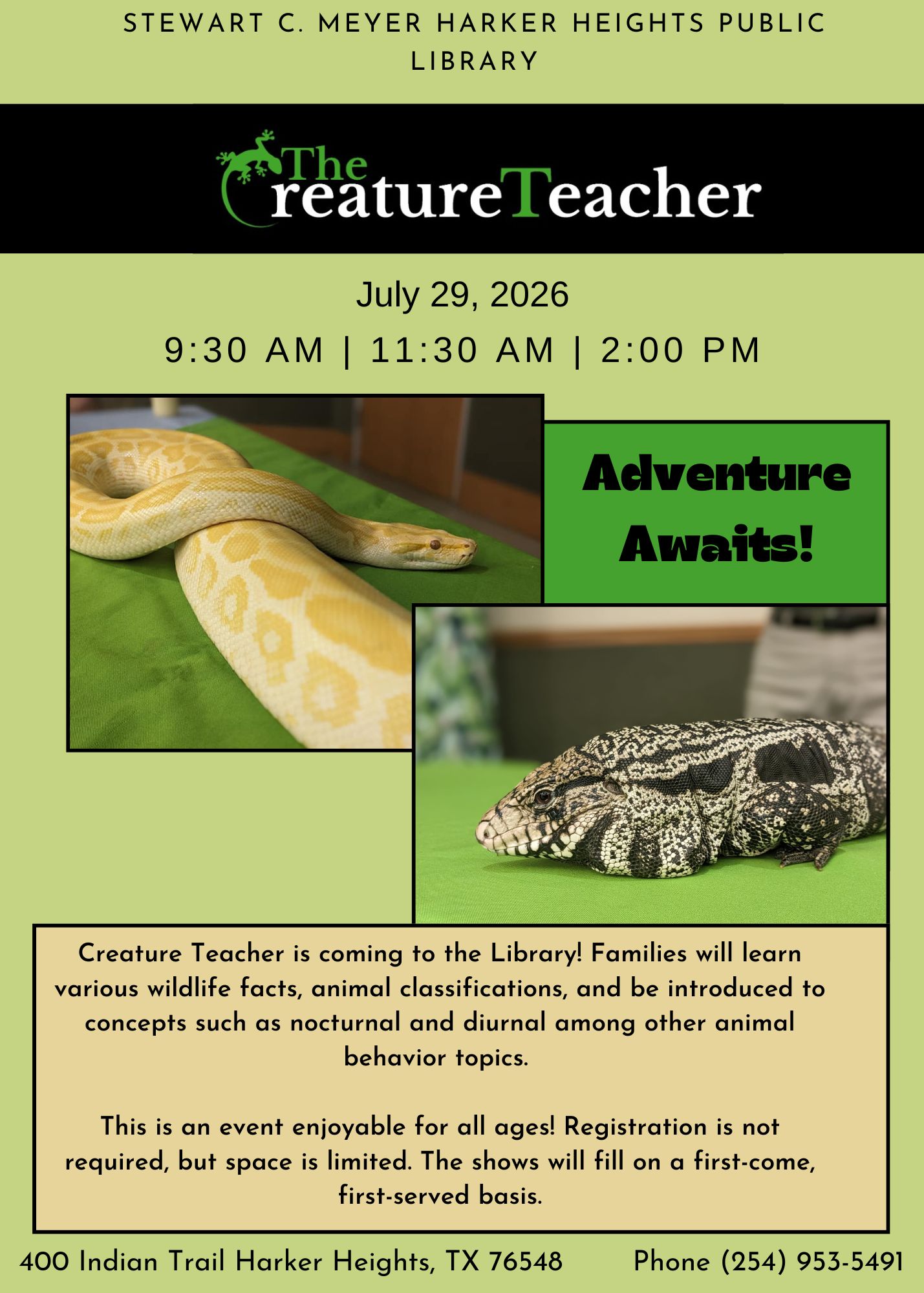 creature teacher 2026
