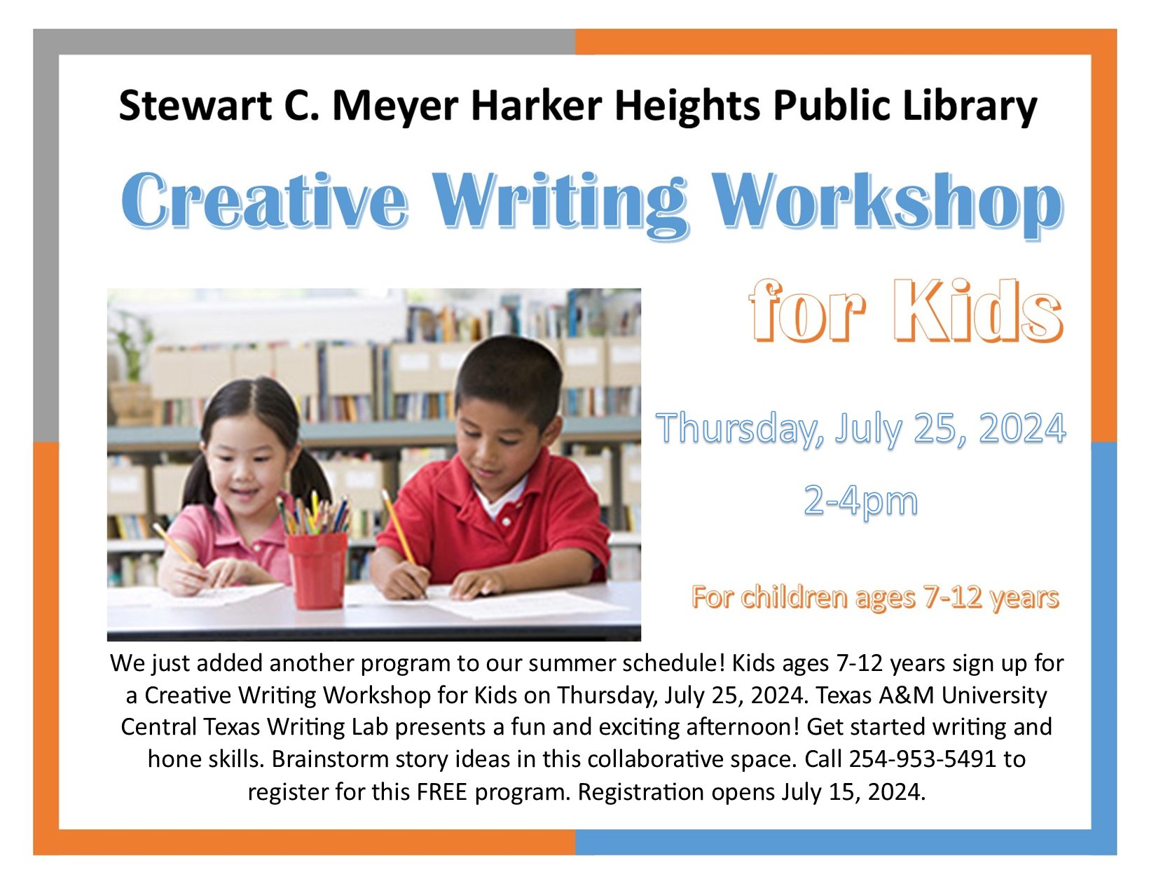 writing workshop creative kids